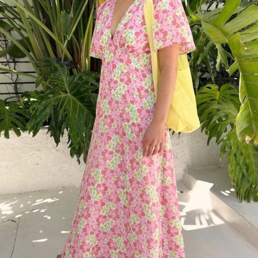 Lisa Says Gah! Pink Floral Dress